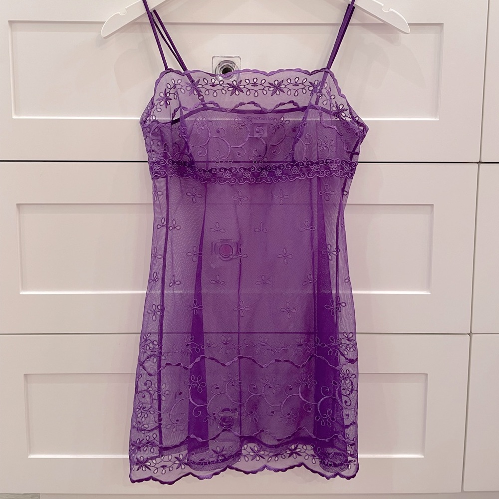 Victoria’s Secret Vintage Purple Eyelet Nightie